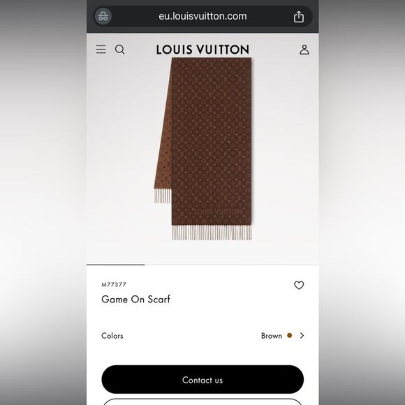 LV Game On Scarf / monogram pattern - Picture 7 of 7